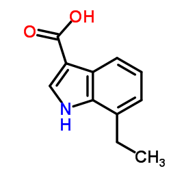 7-乙基吲哚-3-甲酸结构式