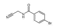N-(4-bromo-benzoyl)-glycine nitrile结构式