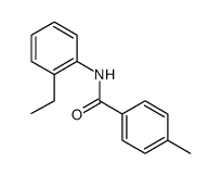 Benzamide, N-(2-ethylphenyl)-4-methyl Structure