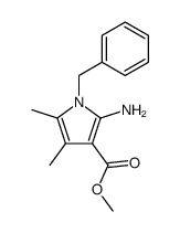 methyl 2-amino-4,5-dimethyl-1-phenylmethylpyrrole-3-carboxylate结构式
