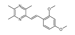 (E)-2-(2,4-dimethoxylstyryl)-3,5,6-trimethylpyrazine结构式