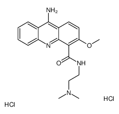 9-Amino-N-(2-(dimethylamino)ethyl)-3-methoxy-4-acridinecarboxamide dih ydrochloride Structure