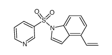 1-(pyridine-3-ylsulfonyl)-4-vinyl-1H-indole结构式