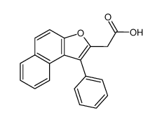 (1-phenyl-naphtho[2,1-b]furan-2-yl)-acetic acid结构式