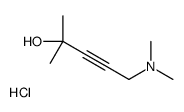 5-(dimethylamino)-2-methylpent-3-yn-2-ol,hydrochloride Structure