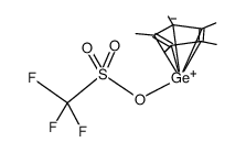 (pentamethylcyclopentadienyl)germanium trifluoromethanesulfonate结构式