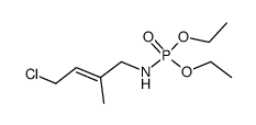 ((E)-4-Chloro-2-methyl-but-2-enyl)-phosphoramidic acid diethyl ester Structure