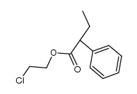 (+/-)-2-phenyl-butyric acid-(2-chloro-ethyl ester) Structure