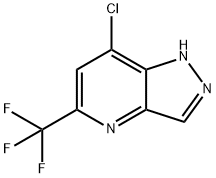 7-Chloro-5-(trifluoromethyl)-1H-pyrazolo[4,3-b]pyridine Structure