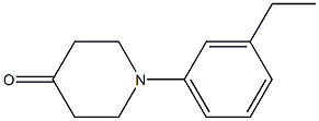 1-(3-ethylphenyl)piperidin-4-one结构式