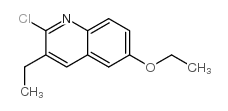 2-Chloro-6-ethoxy-3-ethylquinoline结构式