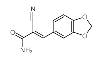 2-Propenamide,3-(1,3-benzodioxol-5-yl)-2-cyano- picture