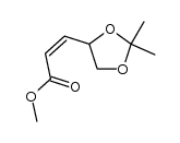 methyl (Z)-3-(2,2-dimethyl-1,3-dioxolan-4-yl)-2-propenoate Structure