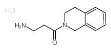 3-Amino-1-[3,4-dihydro-2(1H)-isoquinolinyl]-1-propanone hydrochloride结构式