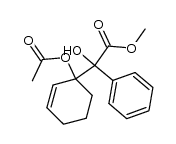 methyl 2-(1-acethoxy-2-cyclohexene)mandelate Structure