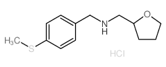 (4-Methylsulfanyl-benzyl)-(tetrahydro-furan-2-ylmethyl)-amine hydrochloride Structure