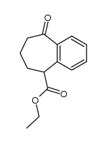 ethyl 6,7,8,9-tetrahydro-9-oxo-5H-benzocycloheptene-5-carboxylate Structure