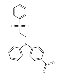 9-(2-phenylsulphonyl-ethyl)-3-nitro-9H-carbazole Structure