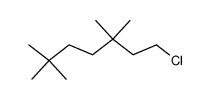 1-chloro-3,3,6,6-tetramethyl-heptane Structure