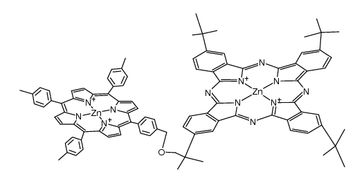 zinc tetratolylporphyrin O zinc tetra-tert-butylphthalocyanine结构式