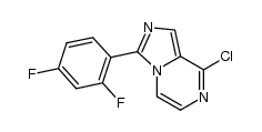 8-chloro-3-(2,4-difluorophenyl)imidazo[1,5-a]pyrazine结构式