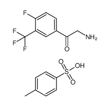 1-(3-三氟甲基-4-氟苯基)-2-氨基乙酮对甲苯磺酸盐结构式