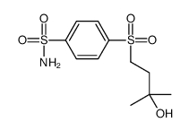 4-(3-hydroxy-3-methylbutyl)sulfonylbenzenesulfonamide Structure