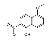 1-hydroxy-5-methoxy-2-nitronaphthalene结构式