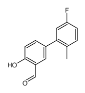 5-(5-fluoro-2-methylphenyl)-2-hydroxybenzaldehyde结构式