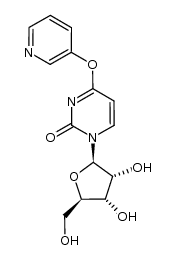 1-((2R,3R,4S,5R)-3,4-dihydroxy-5-(hydroxymethyl)tetrahydrofuran-2-yl)-4-(pyridin-3-yloxy)pyrimidin-2(1H)-one Structure