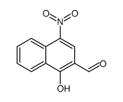 1-hydroxy-4-nitronaphthalene-2-carbaldehyde Structure