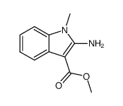 1H-Indole-3-carboxylicacid,2-amino-1-methyl-,methylester(9CI) structure