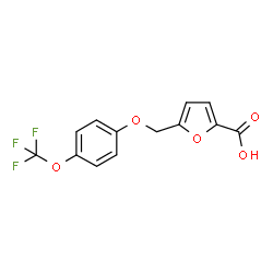 5-{[4-(Trifluoromethoxy)phenoxy]methyl}-2-furoic acid结构式