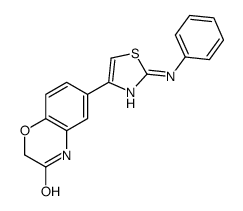 6-(2-anilino-1,3-thiazol-4-yl)-4H-1,4-benzoxazin-3-one Structure