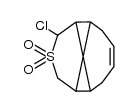 9-chloro-10-thiatricyclo[5.4.0.02,8]undec-4-ene 10,10-dioxide结构式