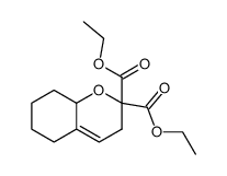 3,5,6,7,8,8a-Hexahydro-chromene-2,2-dicarboxylic acid diethyl ester结构式