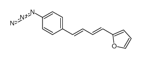 2-[4-(4-azidophenyl)buta-1,3-dienyl]furan结构式