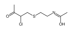 N-[2-(2-chloro-3-oxobutyl)sulfanylethyl]acetamide Structure