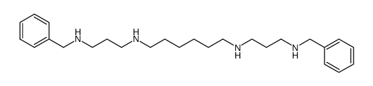 N,N'-Bis-(3-benzylamino-propyl)-hexane-1,6-diamine结构式