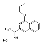 1-propoxyisoquinoline-3-carboximidamide,hydrochloride Structure
