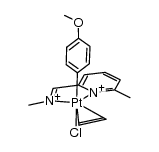 PtCl(4-MeOC6H4)(6-Mepy-2-CH=NMe)(C2H4) Structure