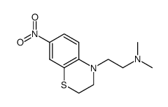 N,N-dimethyl-2-(7-nitro-2,3-dihydrobenzo[b][1,4]thiazin-4-yl)ethanamine结构式