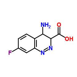 4-AMINO-7-FLUORO-3,4-DIHYDROCINNOLINE-3-CARBOXYLICACID Structure