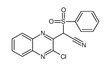 (3-氯-2-喹噁啉)(苯基磺酰基)乙腈结构式