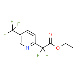 ethyl 2,2-difluoro-2-(5-(trifluoromethyl)pyridin-2-yl)acetate structure