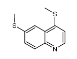 4,6-di-(methylsulfanyl)quinoline结构式