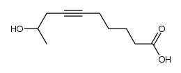 9-hydroxydec-6-ynoic acid Structure