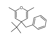 2,6-Dimethyl-4-tert.-butyl-4-benzyl-4H-pyran Structure
