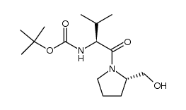 N-(N-Boc-L-valyl)-L-prolinol结构式