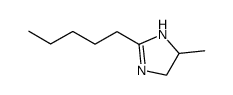 5-methyl-2-pentyl-4,5-dihydro-1H-imidazole结构式